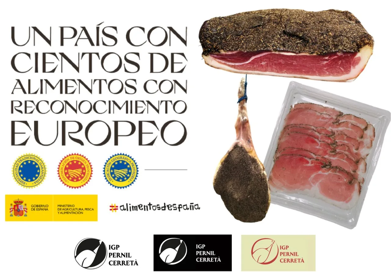 Pernil Cerretà IGP: la historia y el origen del jamón catalán curado con pimienta