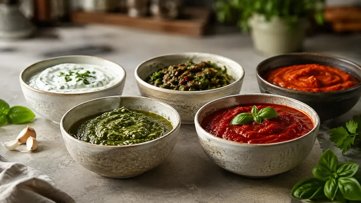 Salsas base para diferentes platos